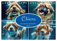 Image de Chiens : les nageurs intrépides (Calendrier de bureau 2027 DIN A5 vertical), CALVENDO calendrier mensuel