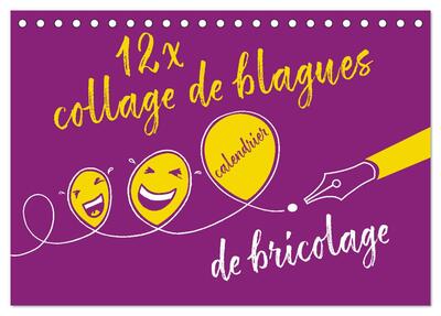 Picture of 12 x collage de blagues - calendrier de bricolage (Calendrier de bureau 2027 DIN A5 vertical), CALVENDO calendrier mensuel