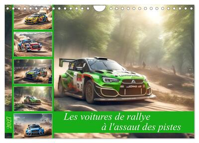Image de Les voitures de rallye à l'assaut des pistes (Calendrier mural 2027 DIN A4 vertical), CALVENDO calendrier mensuel