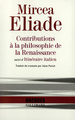 Image de Contributions à la philosophie de la Renaissance / Itinéraire italien