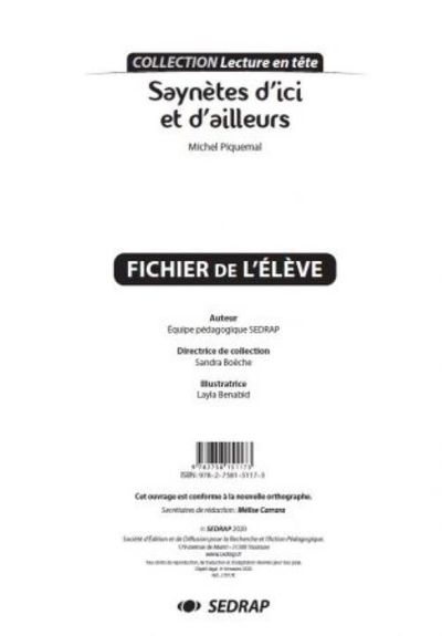 Picture of SAYNETES D'ICI ET D'AILLEURS - LE FICHIER