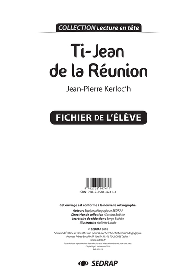 Picture of TI' JEAN DE LA REUNION - FICHIER PEDAGOGIQUE