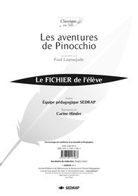 Picture of AVENTURES DE PINOCCHIO - FICHIER