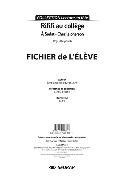 Picture of RIFIFI L'INTEGRALE - FICHIER