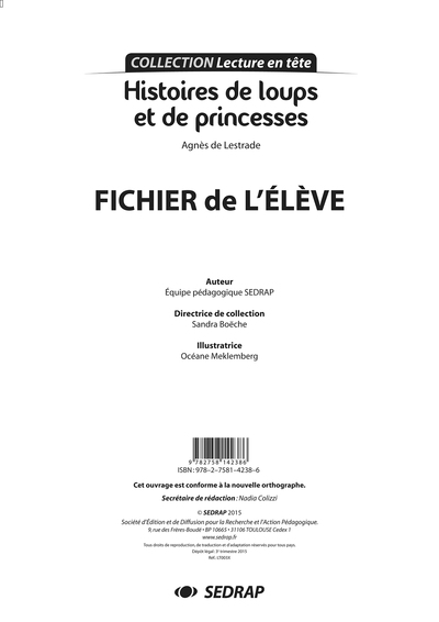 Image de HISTOIRES DE LOUPS ET...- LE FICHIER