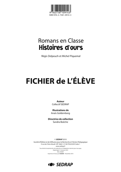 Image de HISTOIRES D'OURS - FICHIER