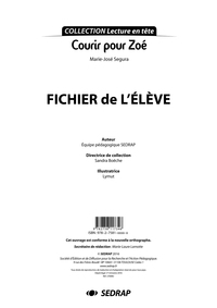 Image de COURIR POUR ZOE - FICHIER
