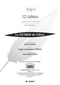 Image de 12 FABLES DE JEAN DE LA FONTAINE - FICHIER