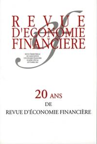Image de 20 ans de revue d'économie financière - numéro spécial septembre 2009