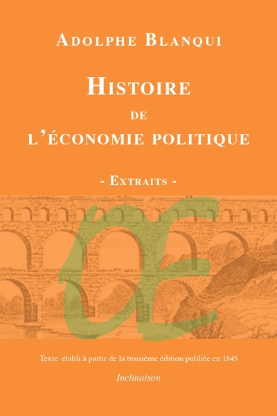 Image de Histoire de l'Économie politique en Europe des Anciens jusqu'à nos jours