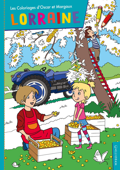 Picture of Coloriage Oscar et Margaux en Lorraine