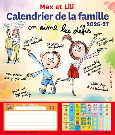 Picture of Calendrier de la famille Max et Lili 2026-2027