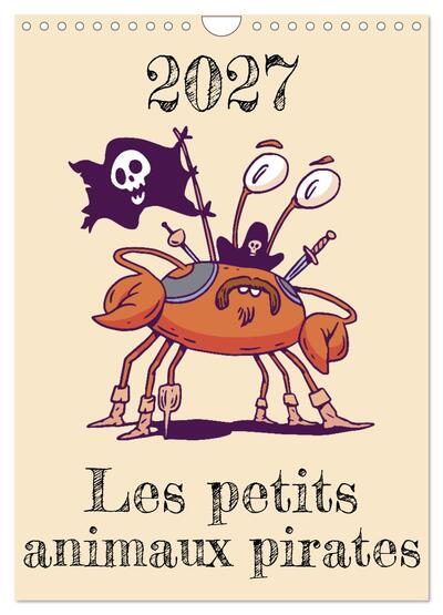 Image de Les petits animaux pirates (Calendrier mural 2027 DIN A4 horizontal), CALVENDO calendrier mensuel
