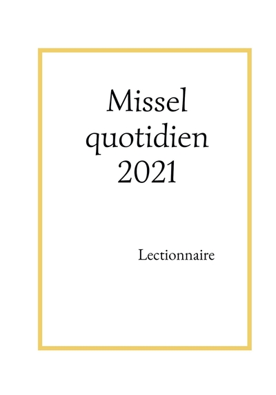 Image de Missel quotidien 2021