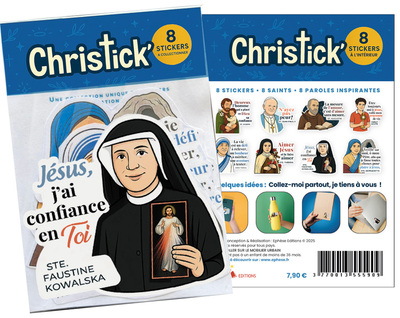 Picture of 8 Stickers de Saints avec citations