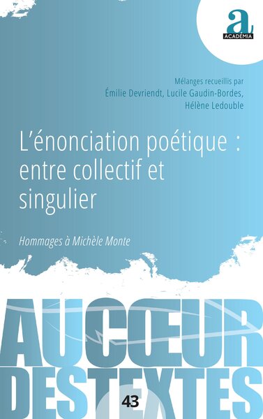 Image de L’énonciation poétique : entre collectif et singulier