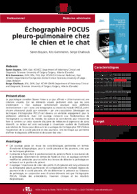 Picture of échographie pocus pleuro-pulmonaire chez le chien et le chat
