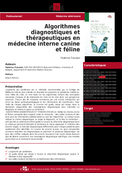 Image de algorithmes diagnostiques et thérapeutiques en médecine interne canine et féline