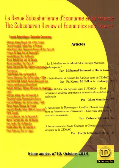 Picture of La Revue subsaharienne d'Economie et de finance