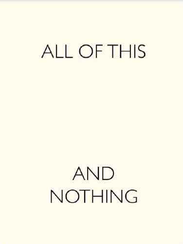 Picture of All of this and Nothing /anglais
