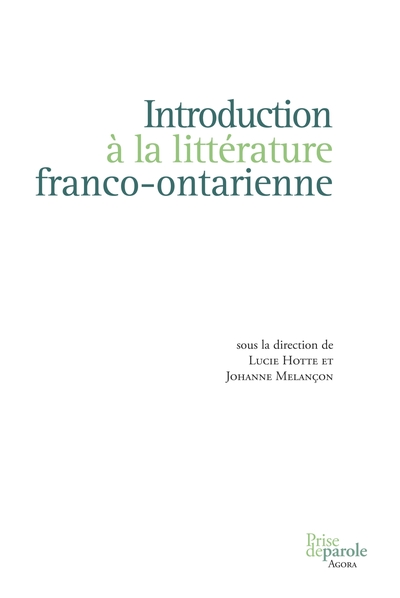 Image de Introduction à la littérature franco-ontarienne
