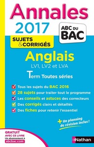 Image de Annales Bac 2017 - Anglais toutes séries - Corrigié