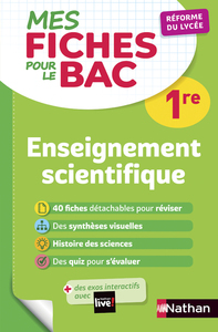 Picture of Mes Fiches ABC pour le BAC Enseignement Scientifique 1re