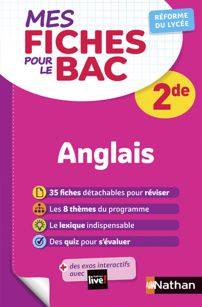 Picture of Mes fiches pour le BAC Anglais 2de