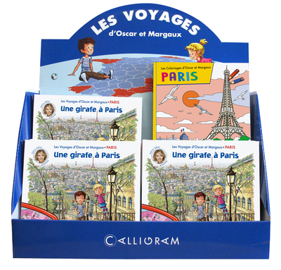 Image de Présentoir O ET M (2.2) Paris : 18 livres + 12 Coloriages