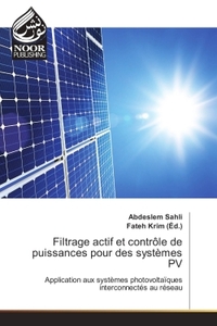 Image de Filtrage actif et controle de puissances pour des systemes PV