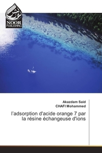 Image de L'adsorption d'acide orange 7 par la résine échangeuse d'ions
