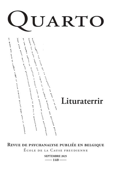 Image de Quarto n°140 : Lituraterrir - Octobre 2025