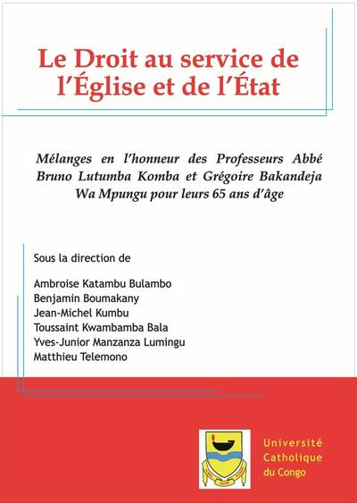 Picture of Le Droit au service de l'Eglise et de l'Etat