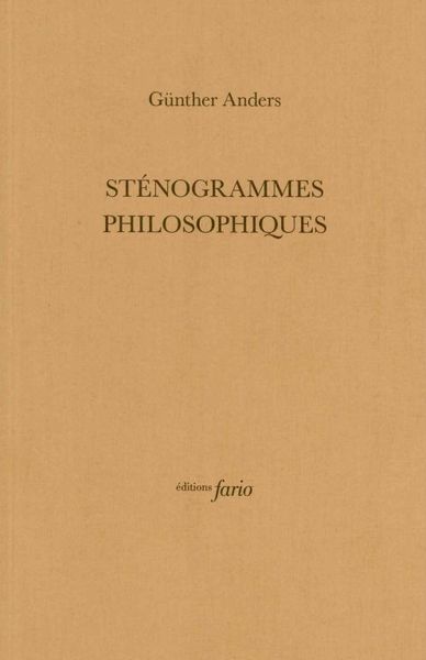 Image de Sténogrammes philosophiques