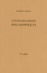 Image de Sténogrammes philosophiques