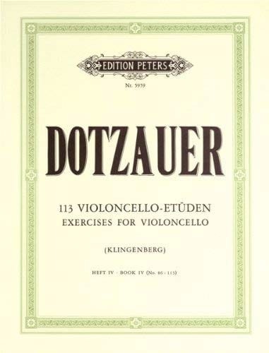 Picture of FRIEDRICH DOTZAUER : 113 ETUDES - LIVRE 4 - VIOLONCELLE (EXCERCICES 86 A 113)