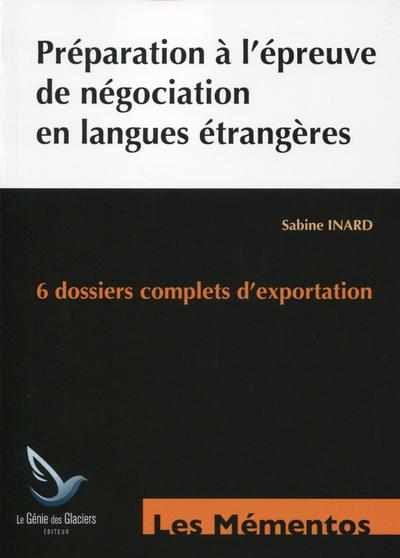 Picture of Préparation à l'épreuve de négociation en langues étrangères