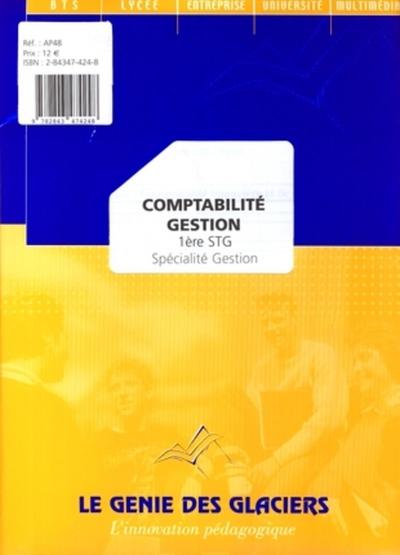 Image de COMPTABILITE GESTION 1ERE STG SPECIALITE GESTION. LA POCHETTE ELEVE