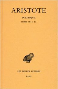 Image de Politique. Tome II, 1re partie: Livres III-IV