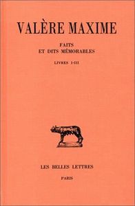 Image de Faits et dits mémorables. Tome I : Livres I-III