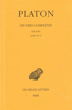Image de Œuvres complètes. Tome XII, 1re partie: Les Lois, Livres VII-X