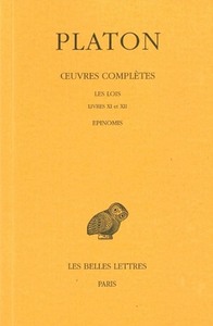 Picture of Œuvres complètes. Tome XII, 2e partie: Les Lois, Livres XI-XII - Epinomis