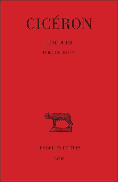 Image de Discours. Tome XIX : Philippiques I-IV