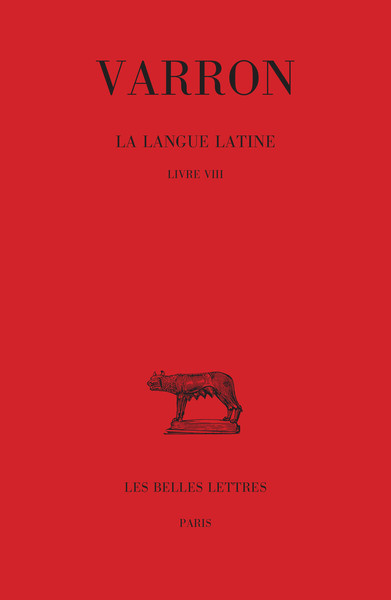 Picture of La Langue latine. Tome IV : Livre VIII