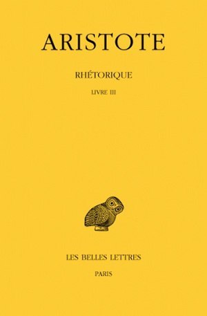 Image de Rhétorique. Tome III: Livre III