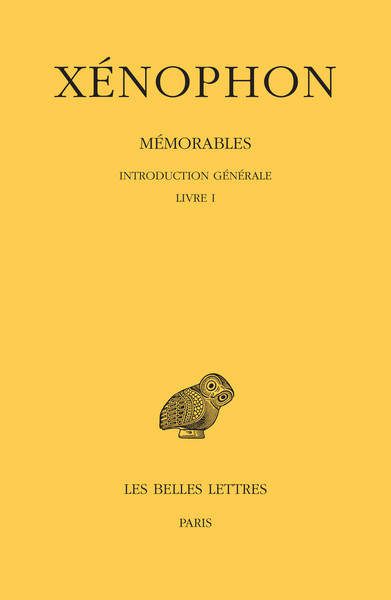 Image de Mémorables. Tome I : Introduction générale. Livre I