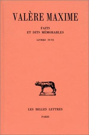 Image de Faits et dits mémorables. Tome II : Livres IV-VI