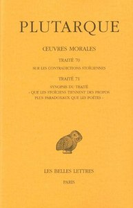 Image de Œuvres morales. Tome XV, 1ère partie : Traités 70-71