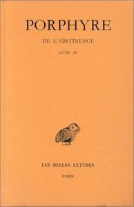 Image de De l'Abstinence. Tome III : Livre IV