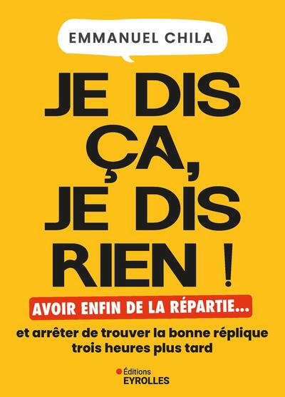 Picture of Je dis ça, je dis rien